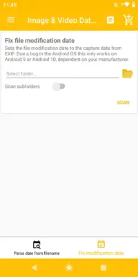 Image & Video Date Fixer android App screenshot 1